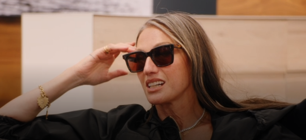 RHONY Jenna Lyons black sunglasses